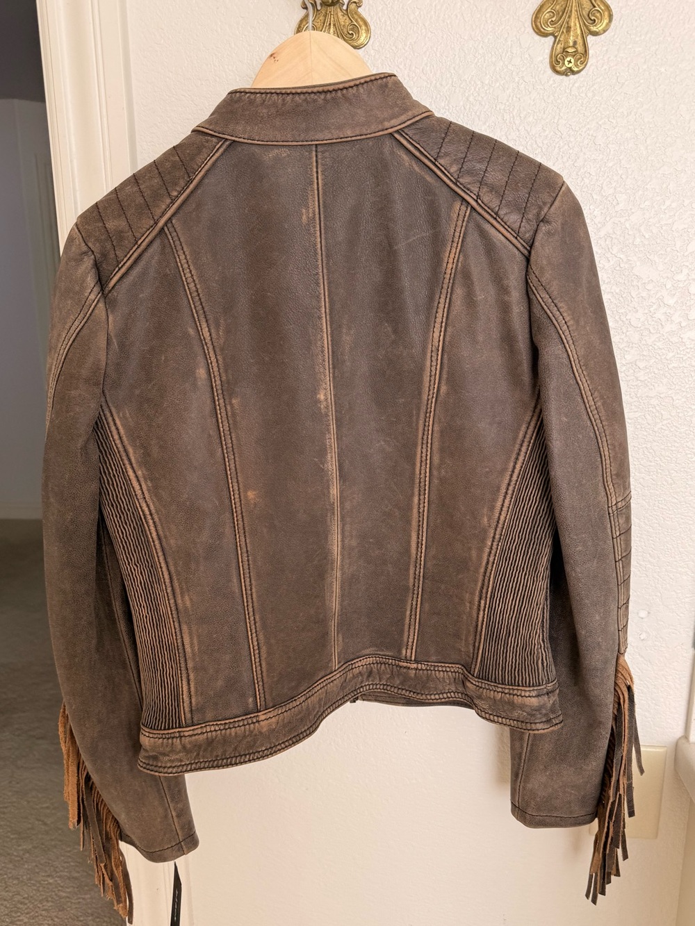 Black Rivet leather jacket - Picture 3 of 5